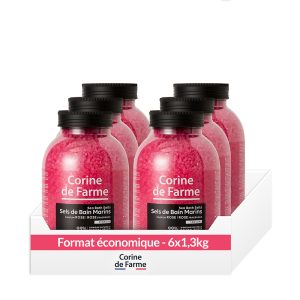 Pacote econômico - Sal de Banho marinho com Rosa - Corine de Farme