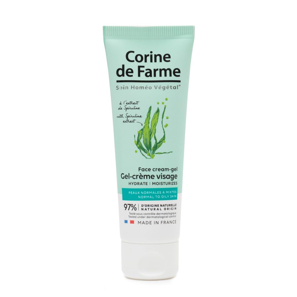 gel creme facial Corine de Farme com spirulina