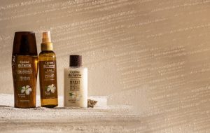 Óleo e creme solar bronzeador