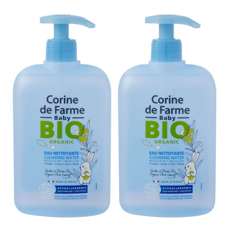 Lot de 2 Eaux Nettoyante Micellaire - Certifiée Bio