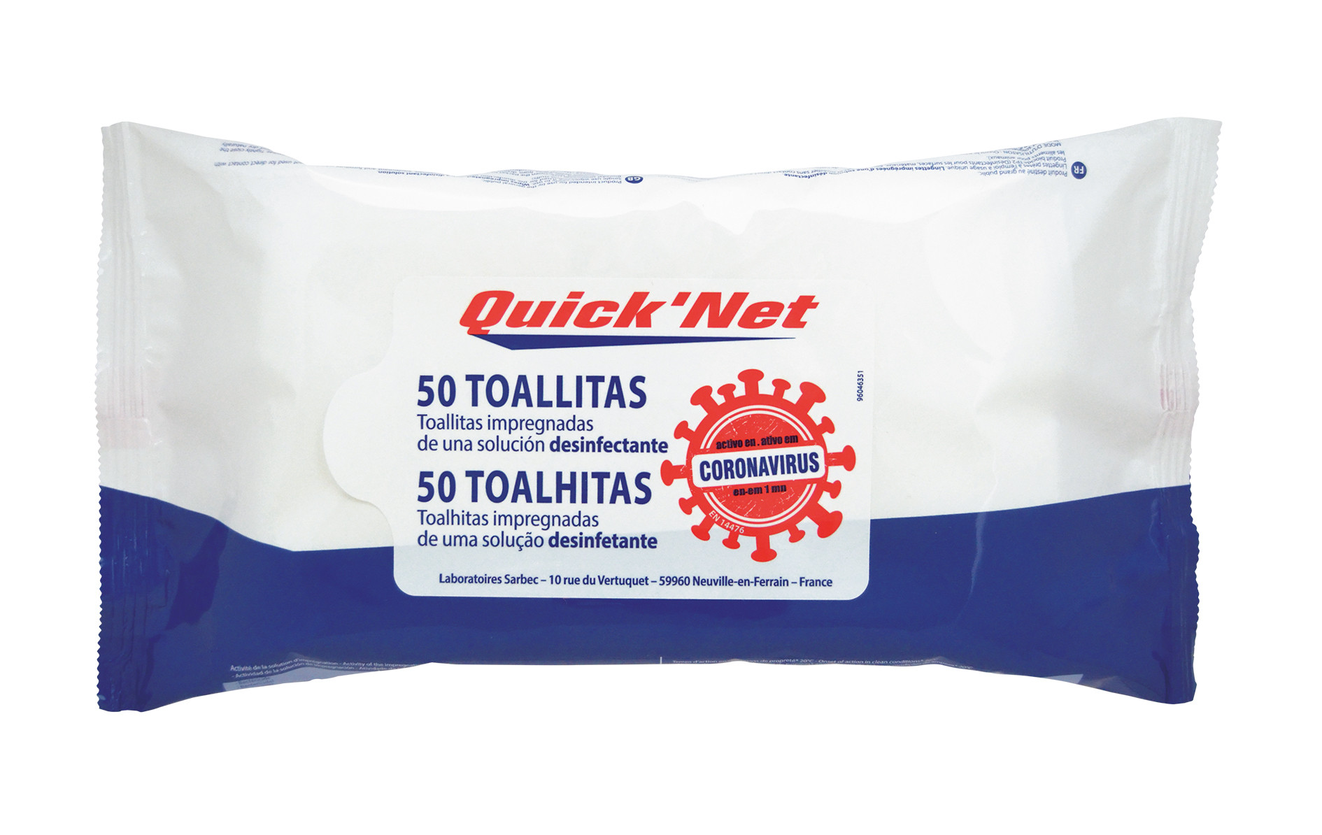 Toalhitas Desinfetantes 50x