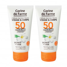 Lot de 2 Crèmes protectrice visage&corps SPF50 50ml